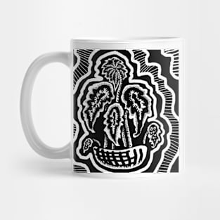 Begonia Woodcut Mug